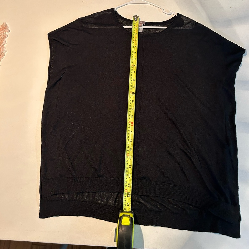 Loft linen cap sleeve sweater